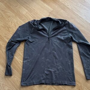 Lululemon Gray Long Sleeve Quarter-Zip Top